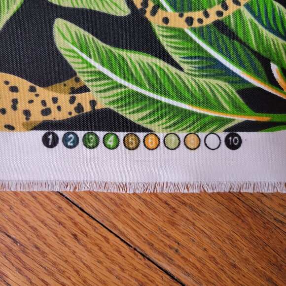 Richloom Solarium Original‎ Screen Print Design Leopard Jungle Print Fabric USA - Picture 6 of 6